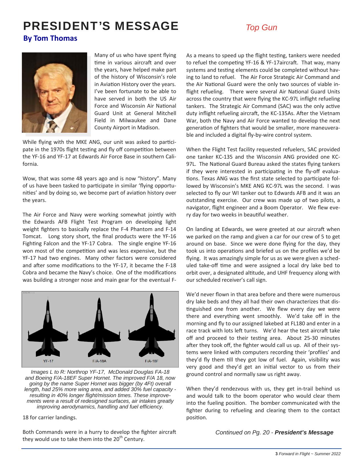 Forward in Flight - Summer 2022 -  Page3