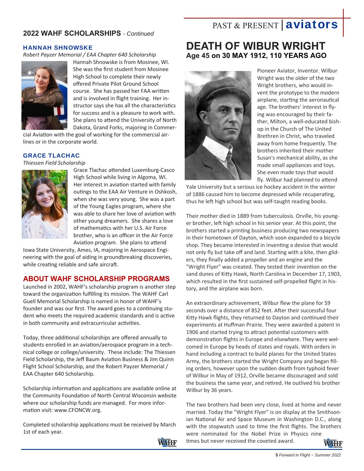 Forward in Flight - Summer 2022 -  Page5