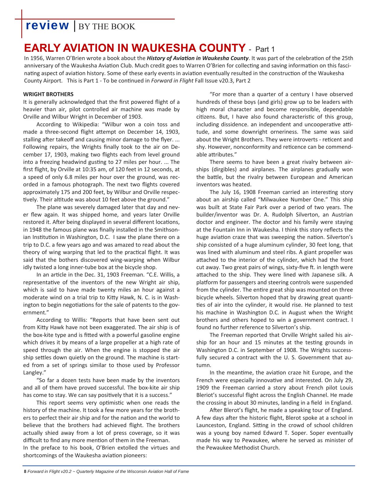 Forward in Flight - Summer 2022 -  Page8