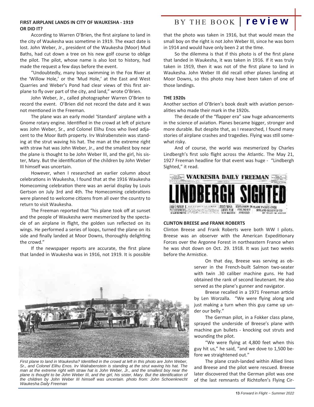 Forward in Flight - Summer 2022 -  Page13