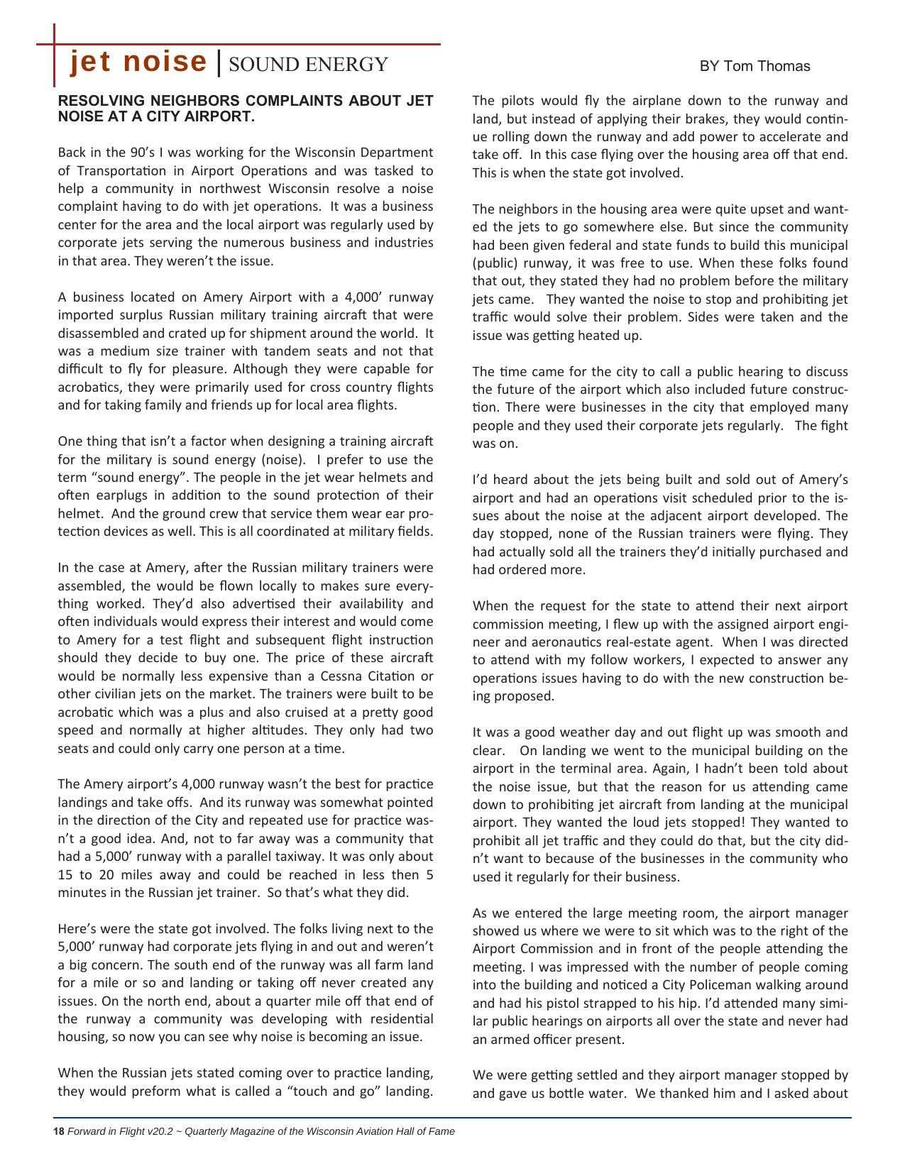 Forward in Flight - Summer 2022 -  Page18
