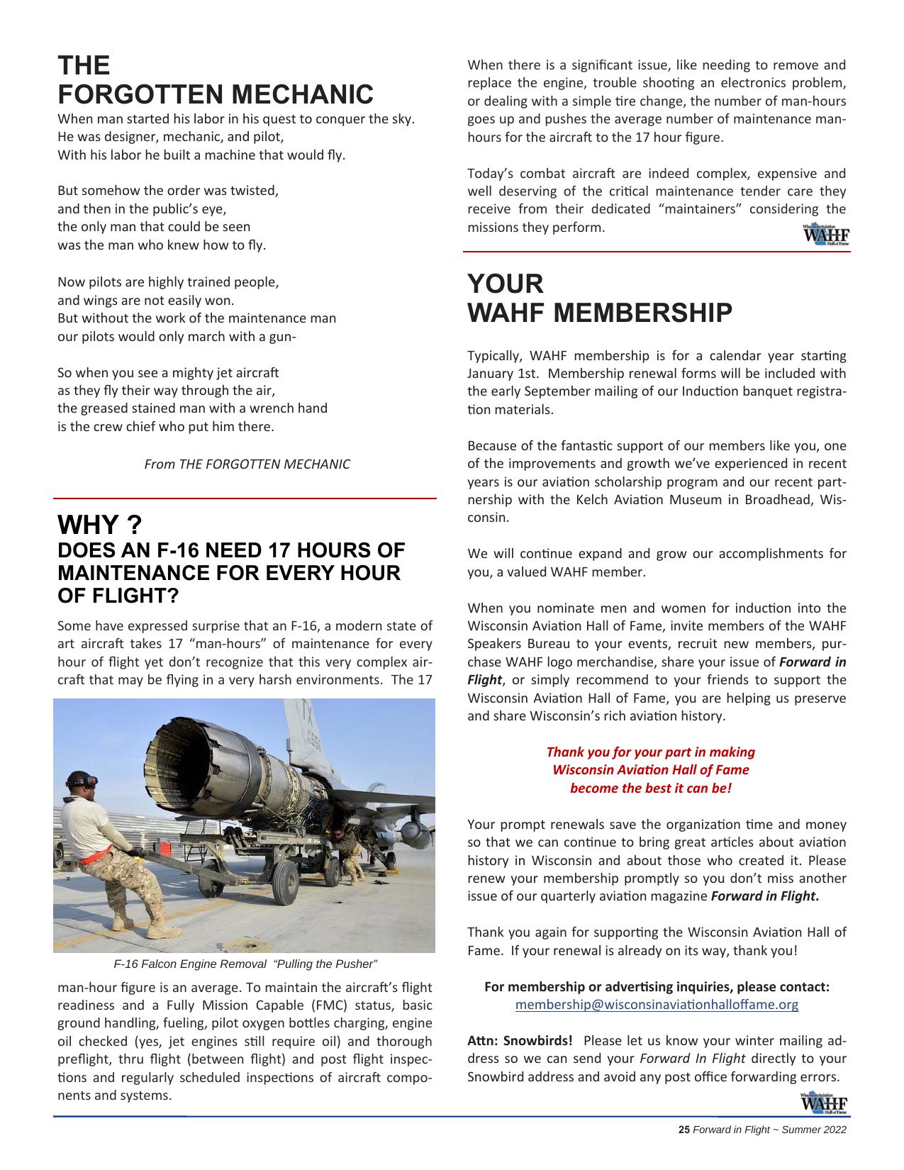 Forward in Flight - Summer 2022 -  Page25