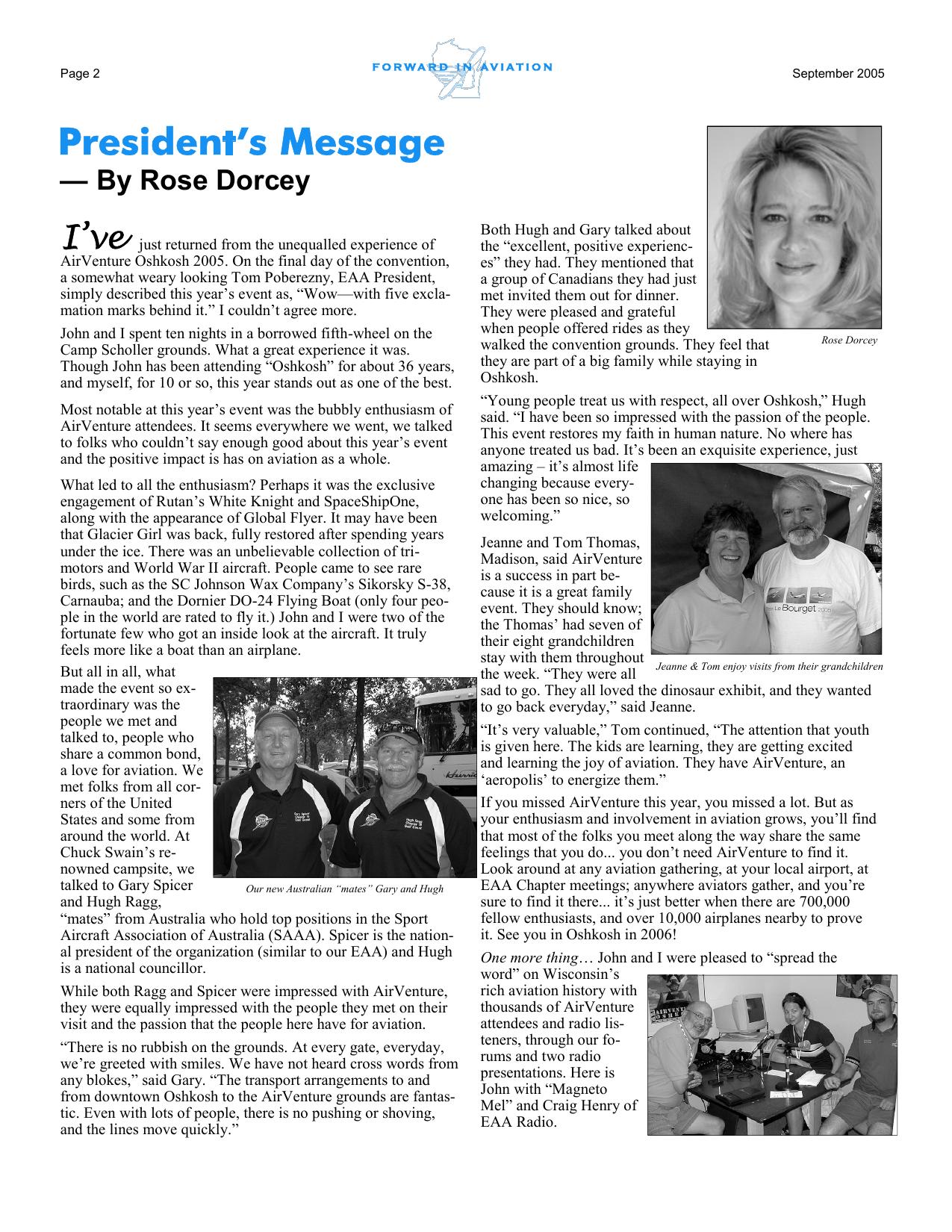 Forward in Flight Fall 2005 -  Page2