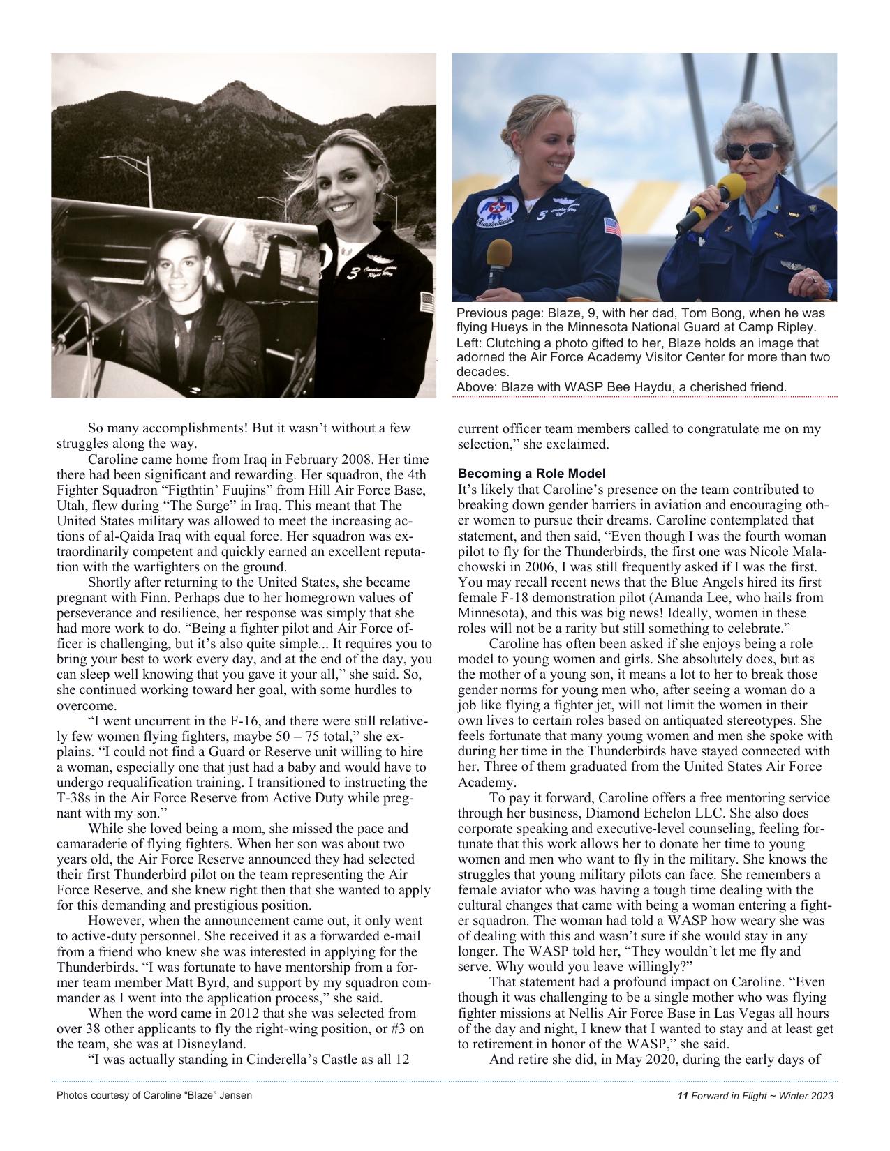 Forward in Flight - Winter 2023 -  Page13