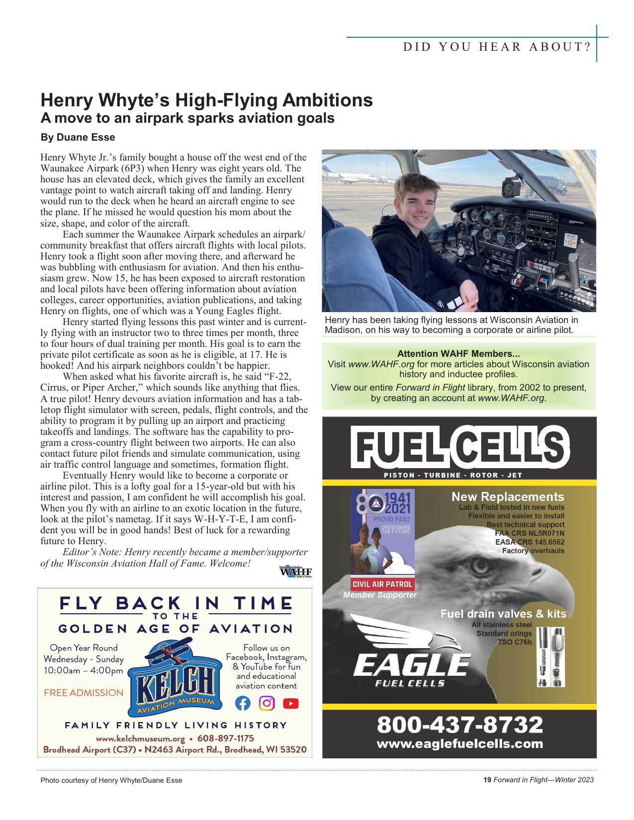 Forward in Flight - Winter 2023 -  Page21