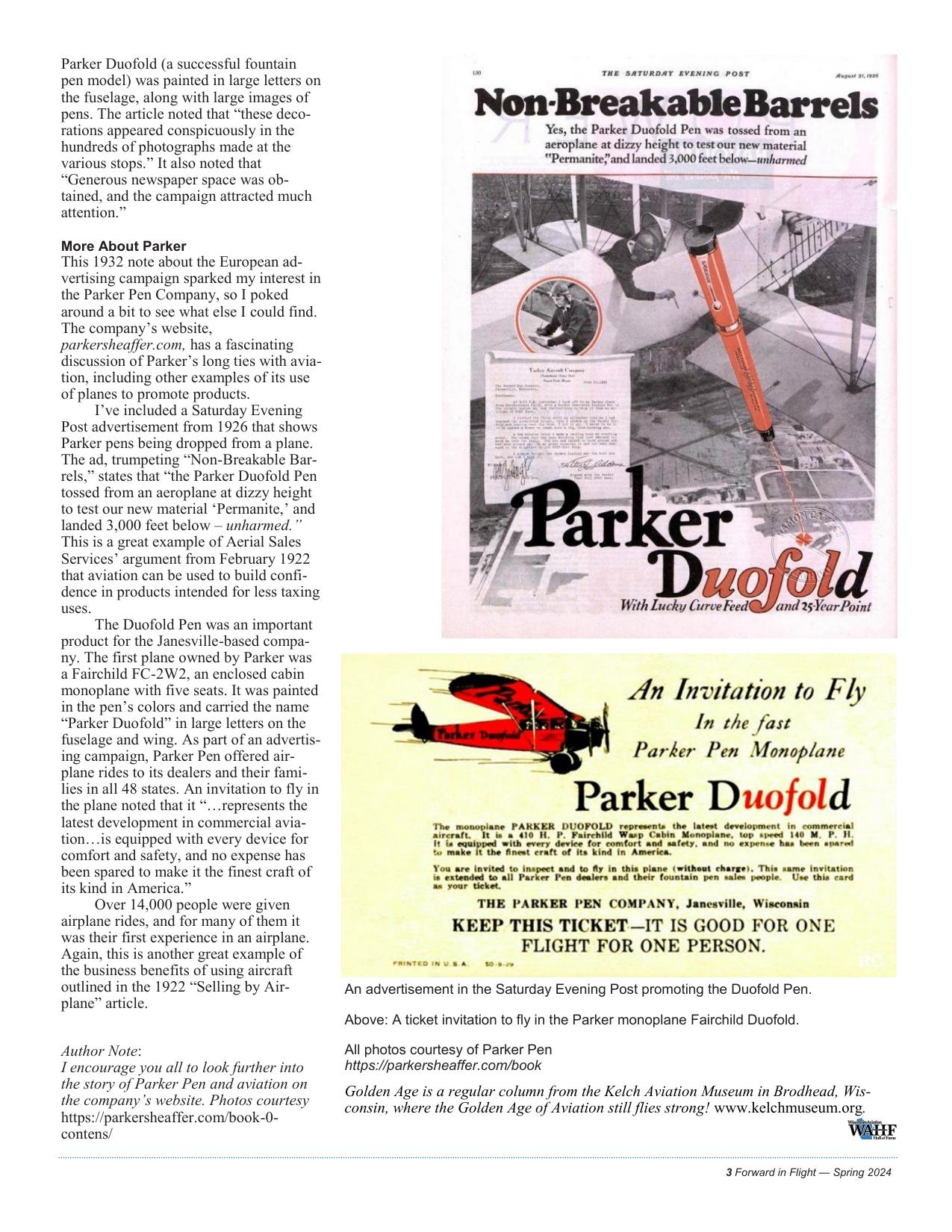 Forward in Flight - Spring 2024 -  Page5