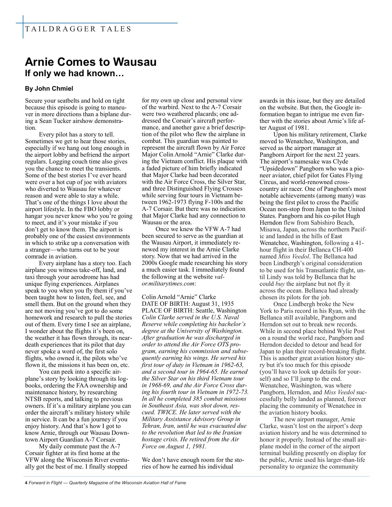 Forward in Flight - Spring 2024 -  Page6