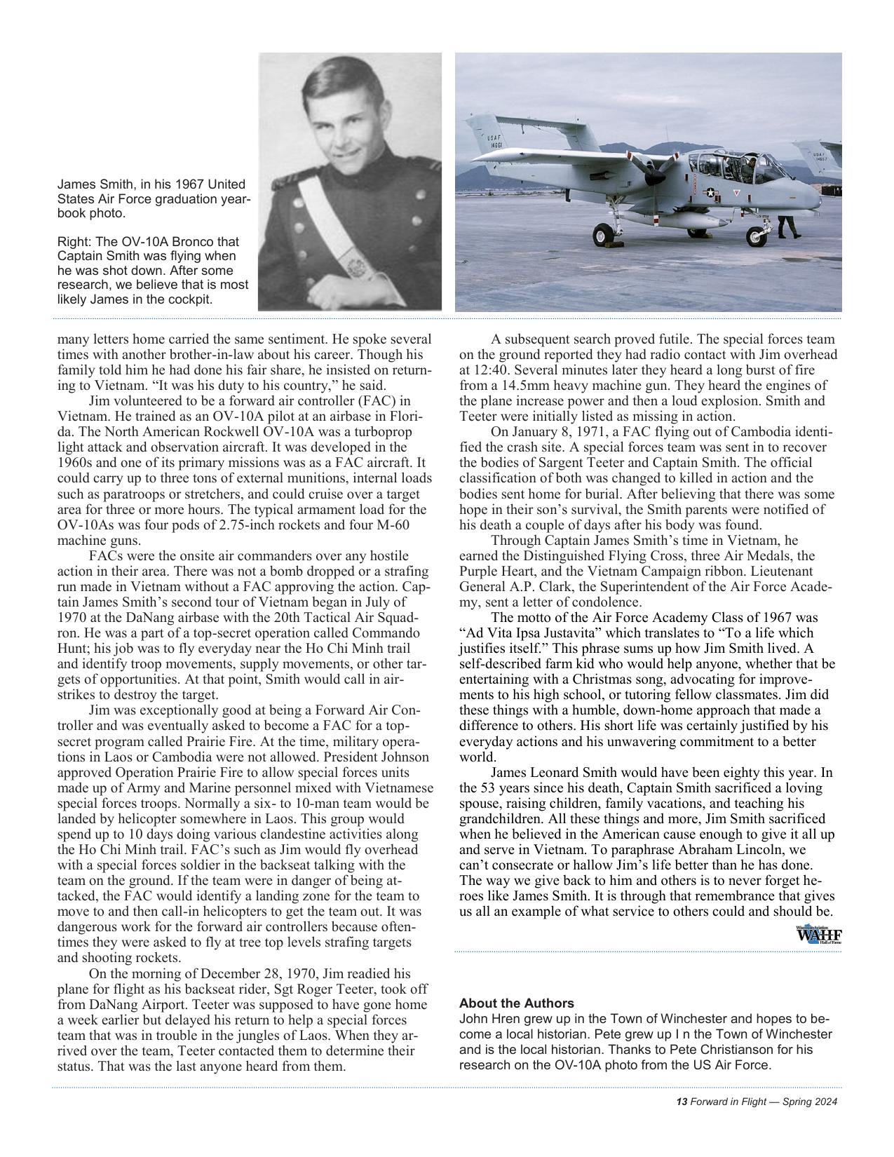 Forward in Flight - Spring 2024 -  Page15