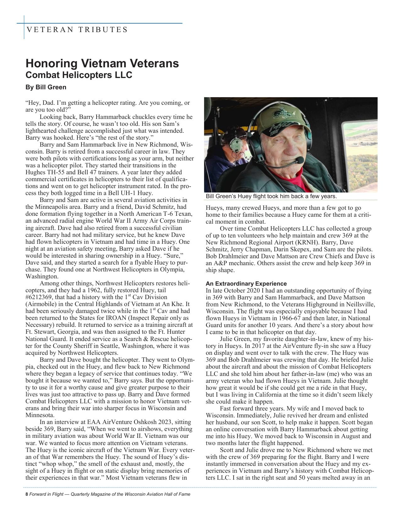 Forward in Flight - Spring 2024 -  Page10