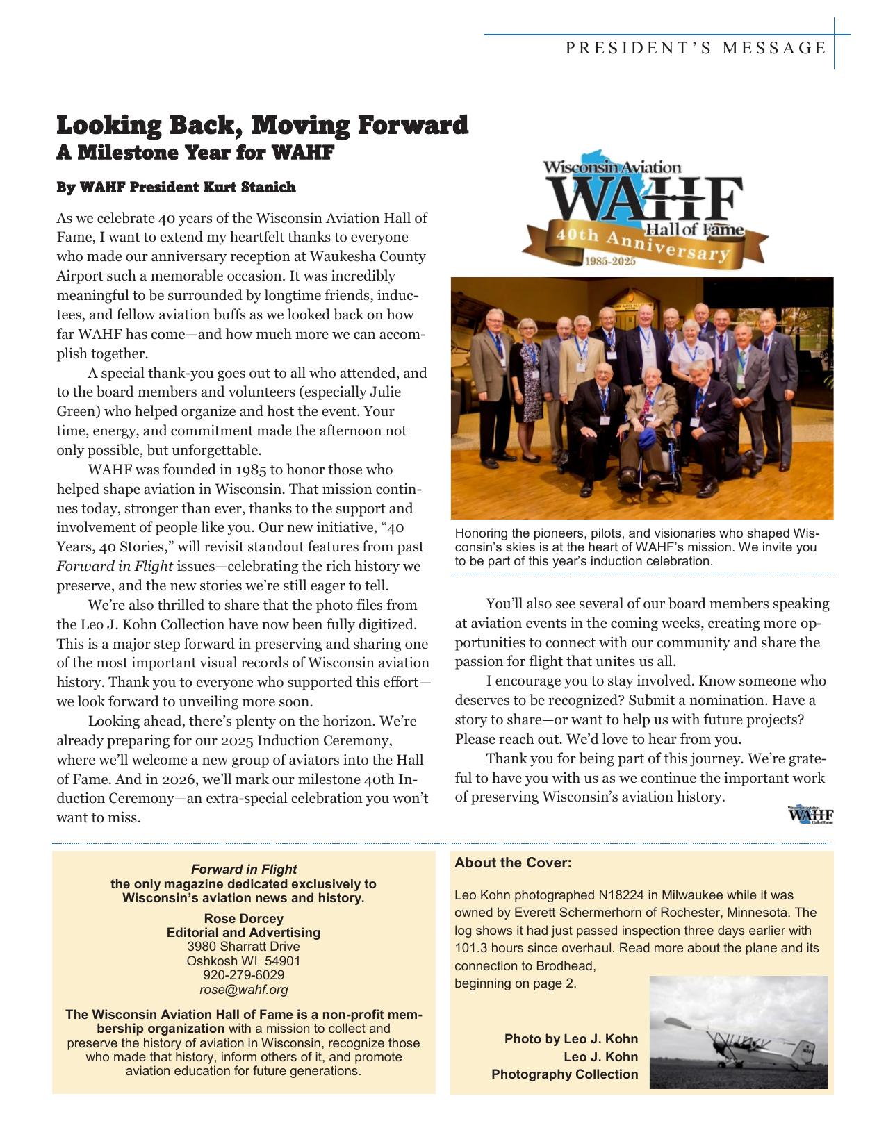 Forward in Flight - Summer 2025 -  Page3