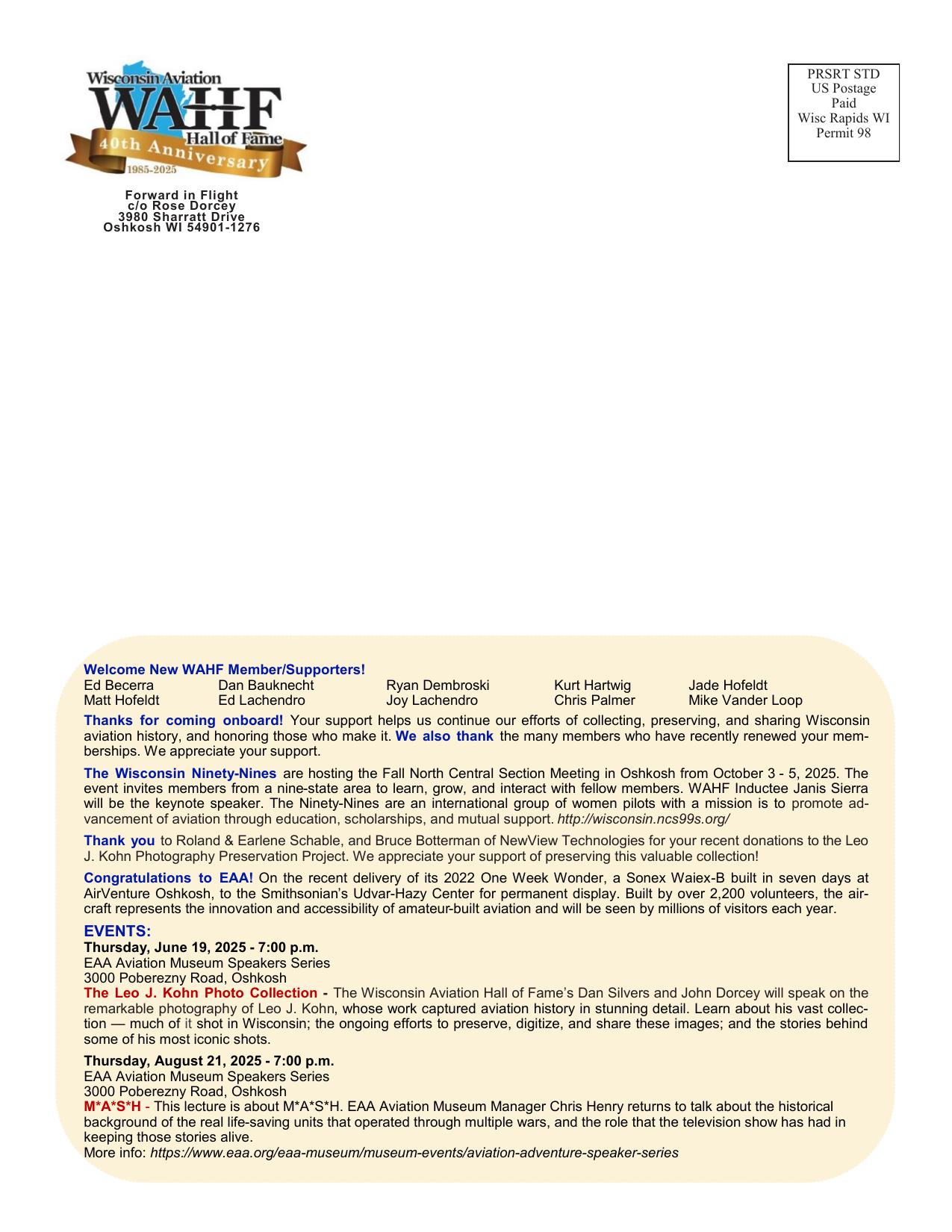 Forward in Flight - Summer 2025 -  Page32