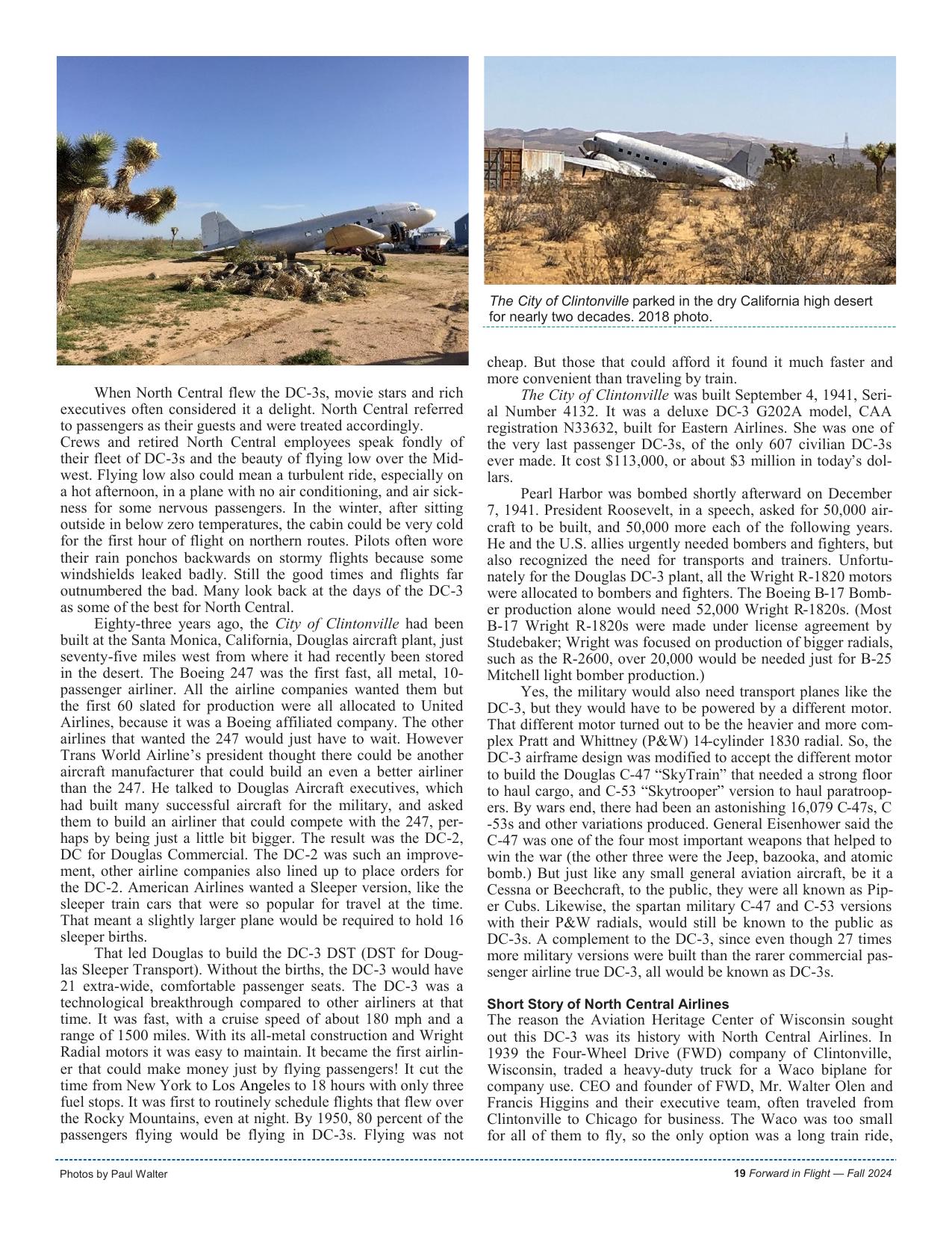 Forward in Flight - Fall 2024 -  Page21