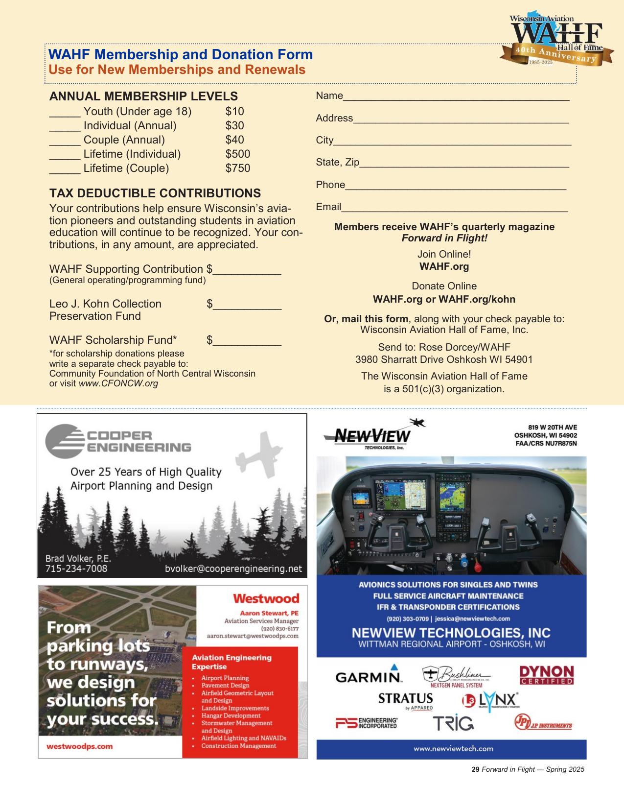 Forward in Flight - Spring 2025 -  Page31