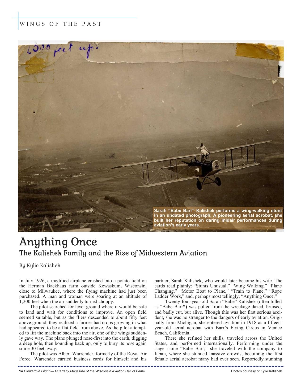 Forward in Flight - Summer 2026 -  Page16