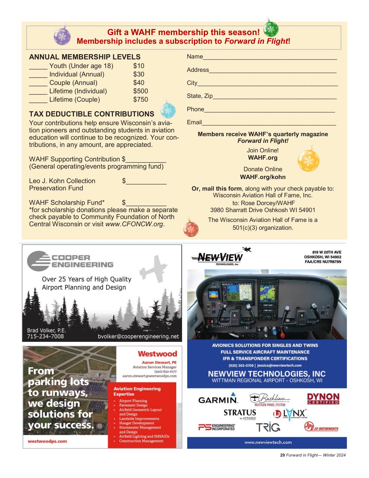 Forward in Flight - Winter 2024/2025 -  Page31