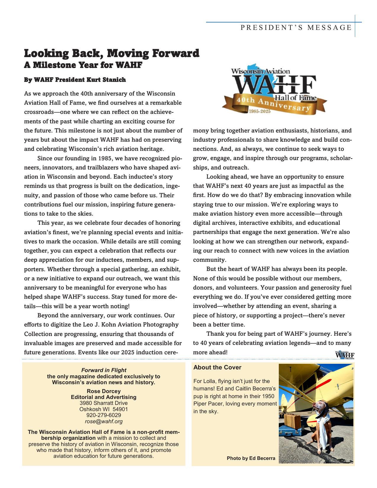 Forward in Flight -Spring 2025 -  Page3