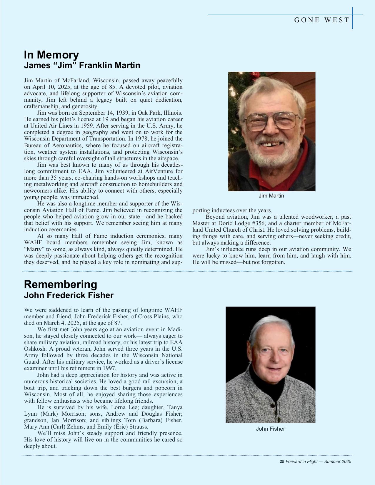 Forward in Flight - Summer 2025 -  Page27