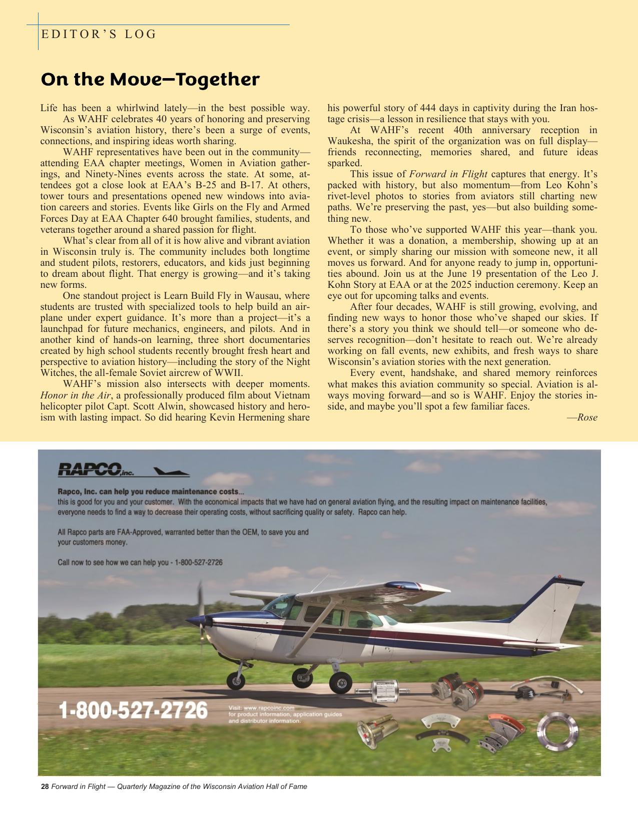 Forward in Flight - Summer 2025 -  Page30