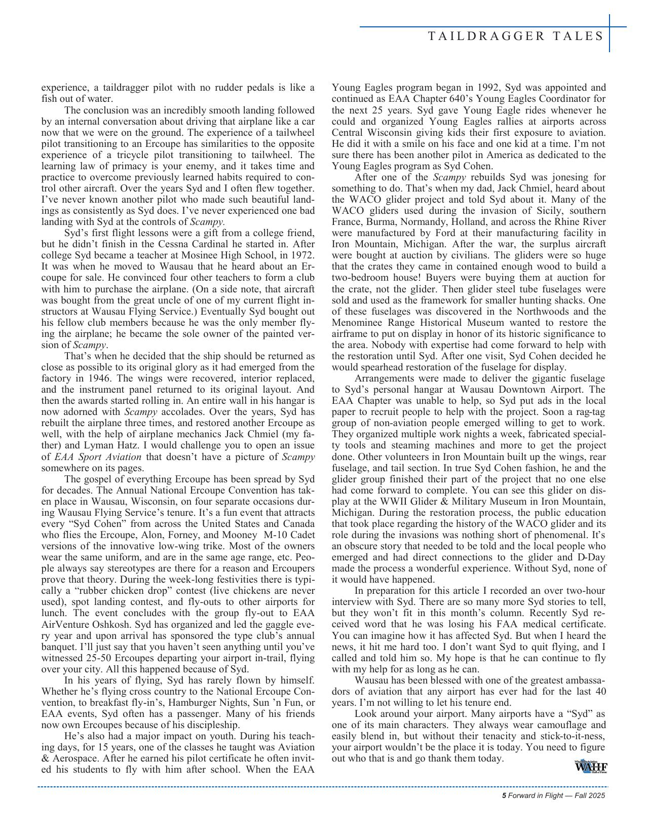 Forward in Flight - Fall 2025 -  Page7