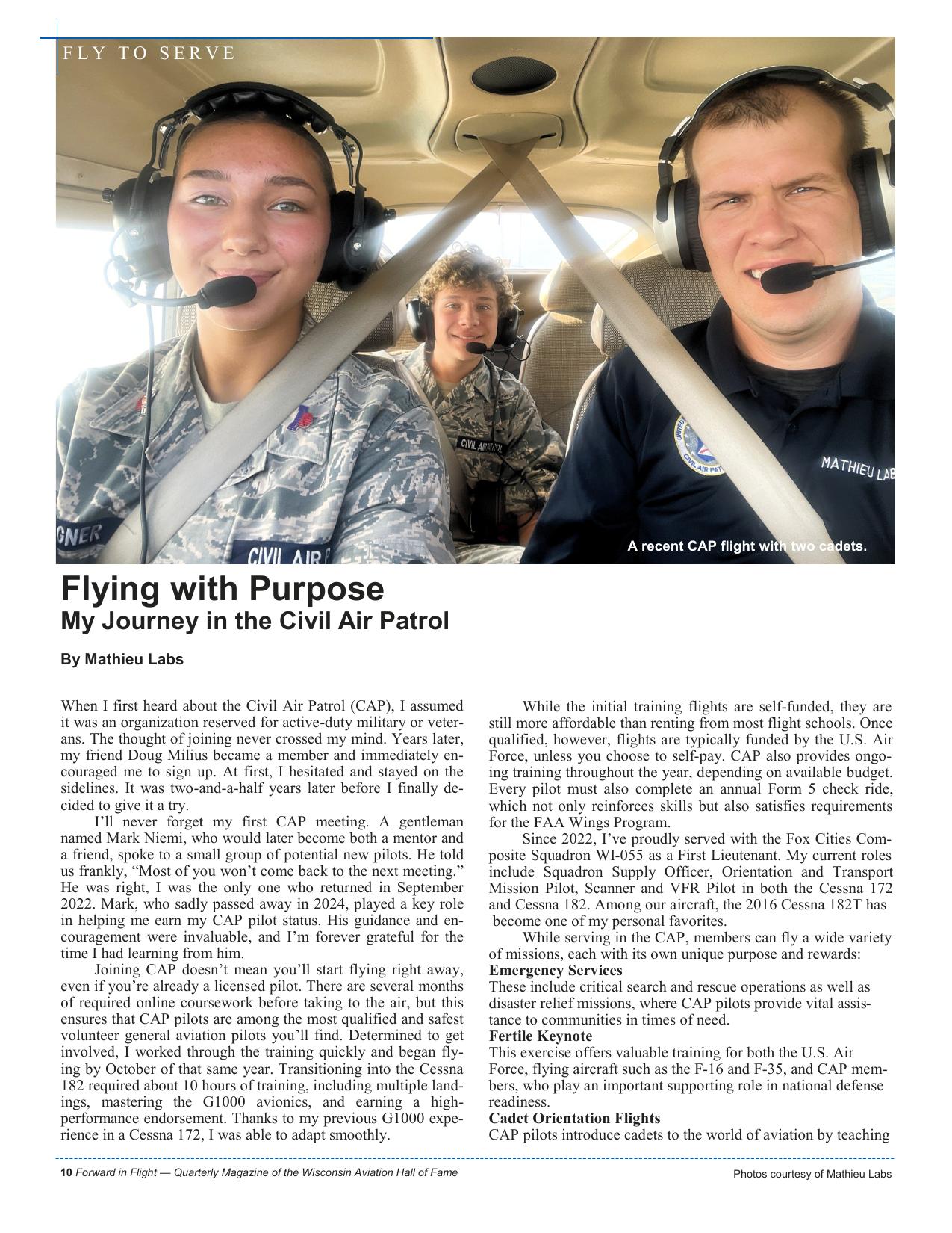 Forward in Flight Winter 2025/2026 -  Page12