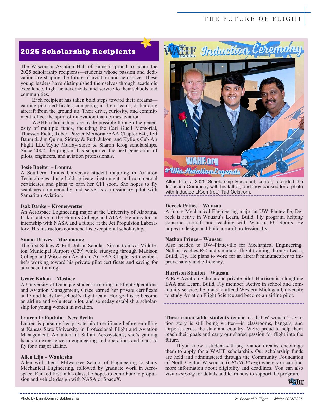 Forward in Flight Winter 2025/2026 -  Page23