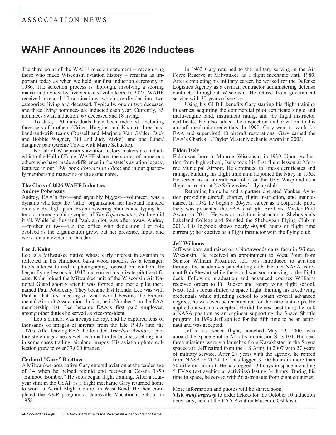 Forward in Flight - Spring 2026 -  Page26