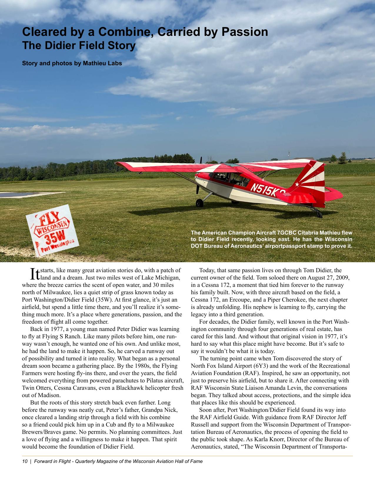 Forward in Flight - Fall 2026 -  Page12