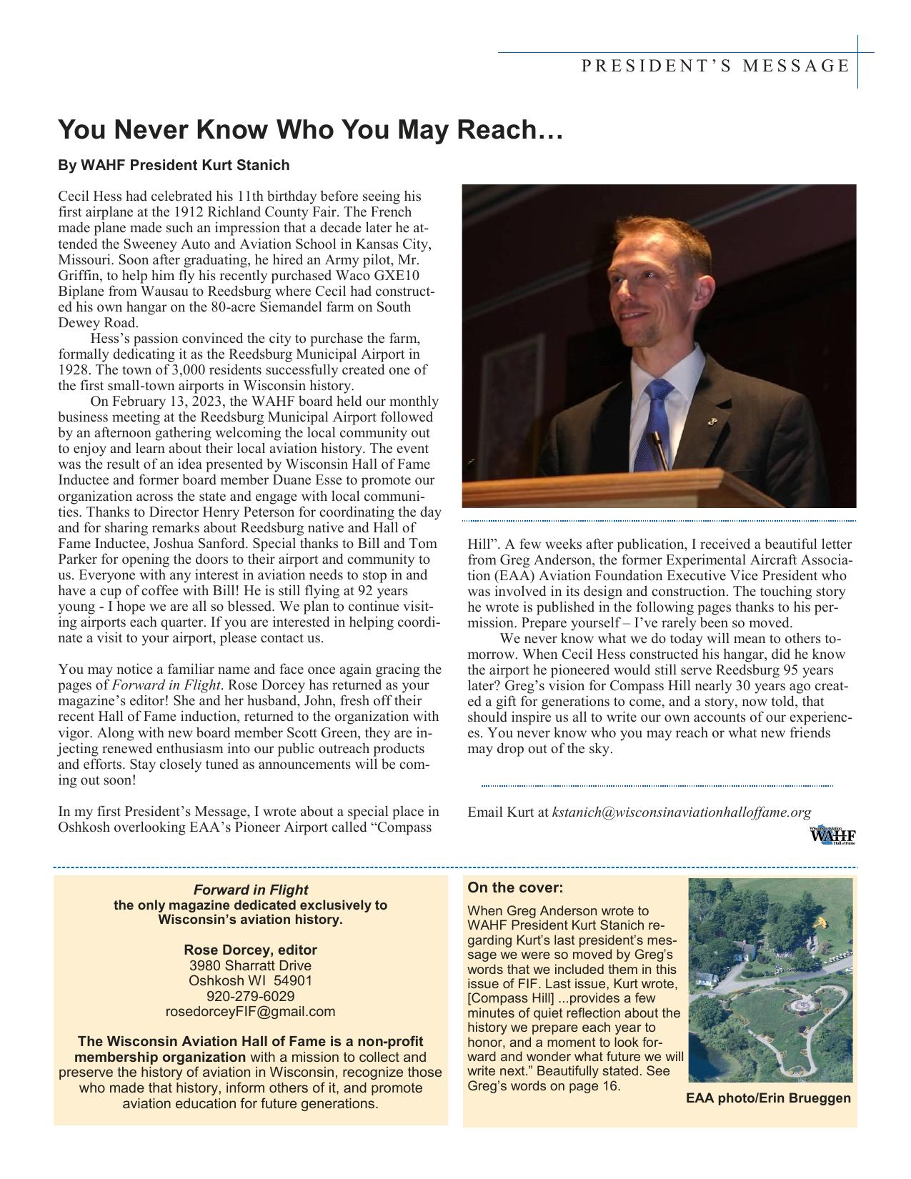 Forward in Flight - Spring 2023 -  Page3