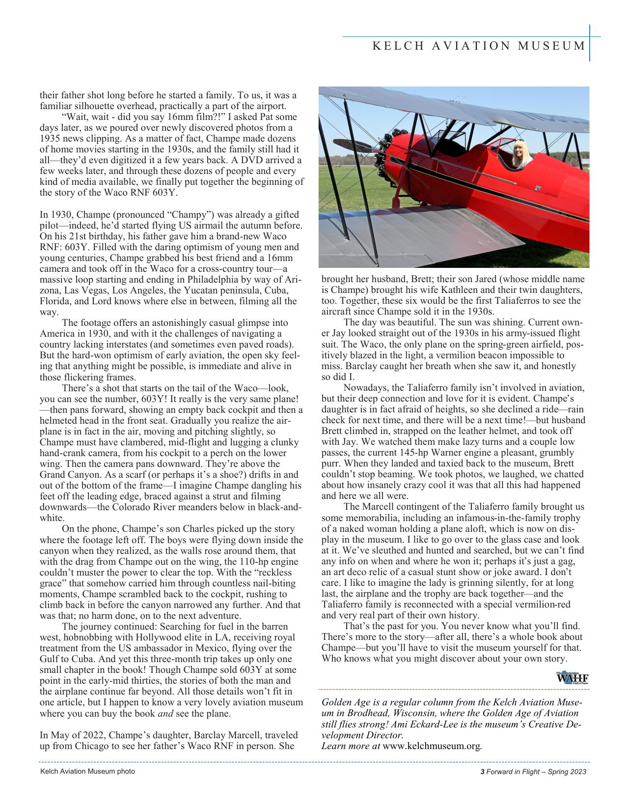 Forward in Flight - Spring 2023 -  Page5