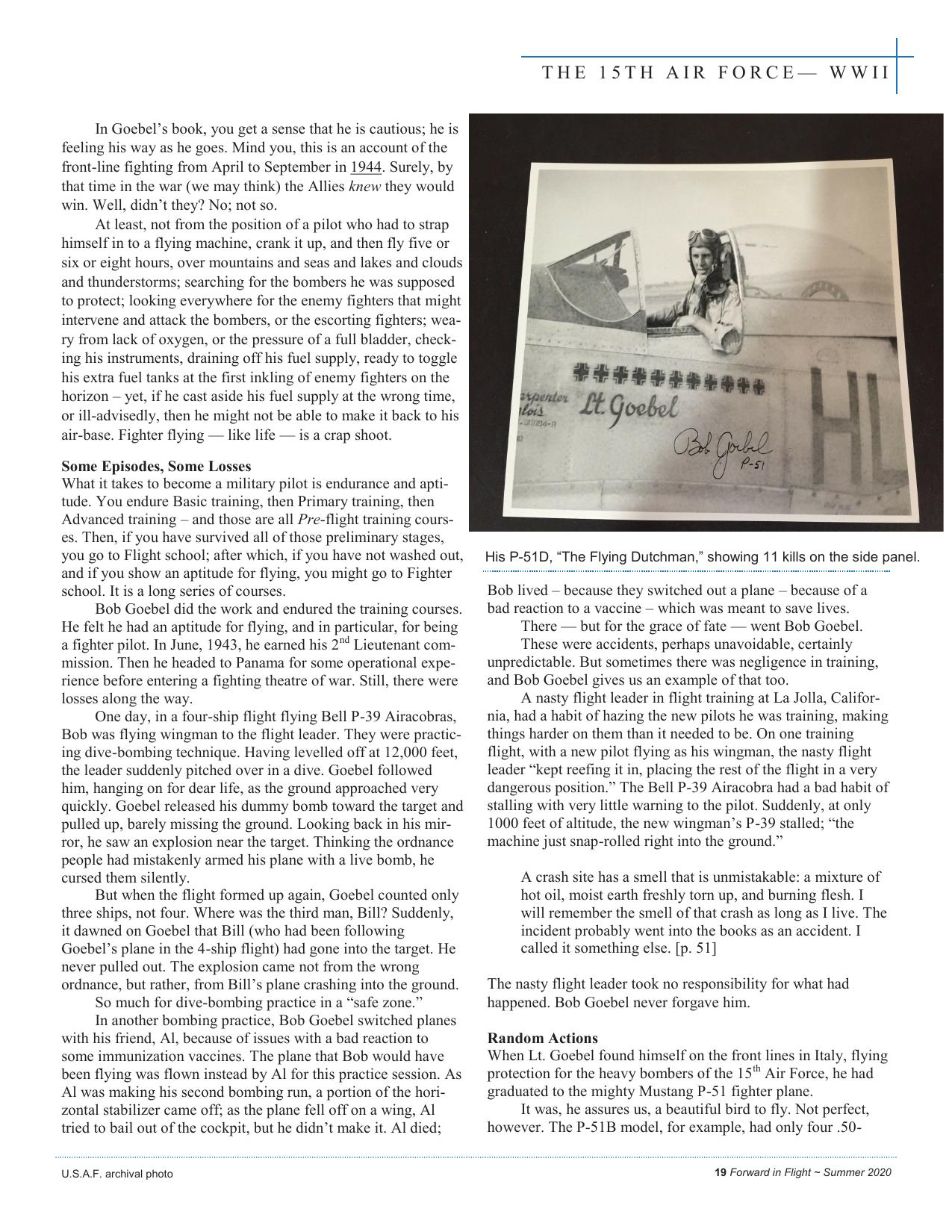 Forward in Flight - Summer 2020 -  Page21