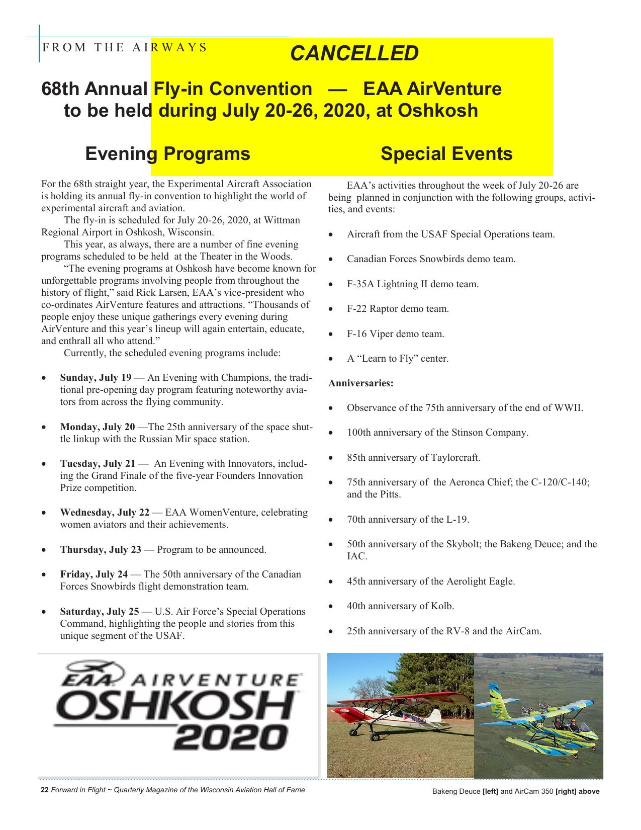 Forward in Flight - Summer 2020 -  Page24