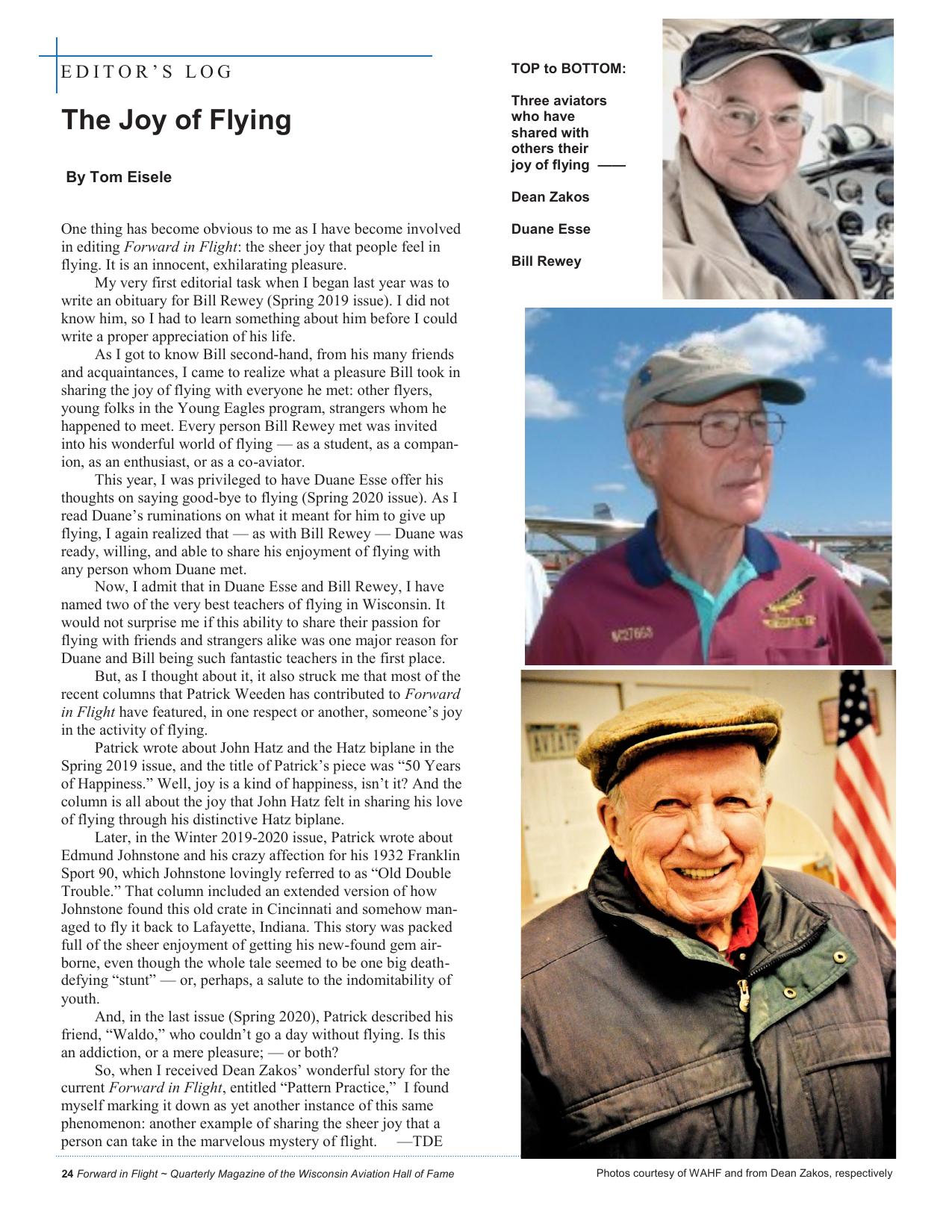 Forward in Flight - Summer 2020 -  Page26