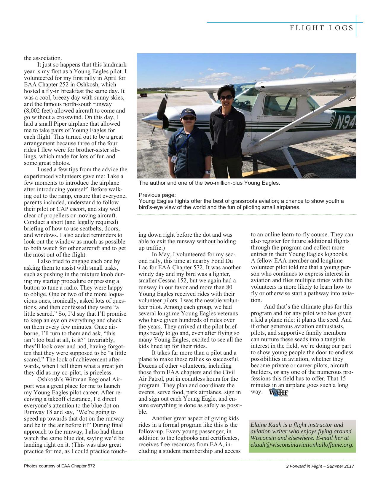 Forward in Flight - Summer 2017 -  Page5