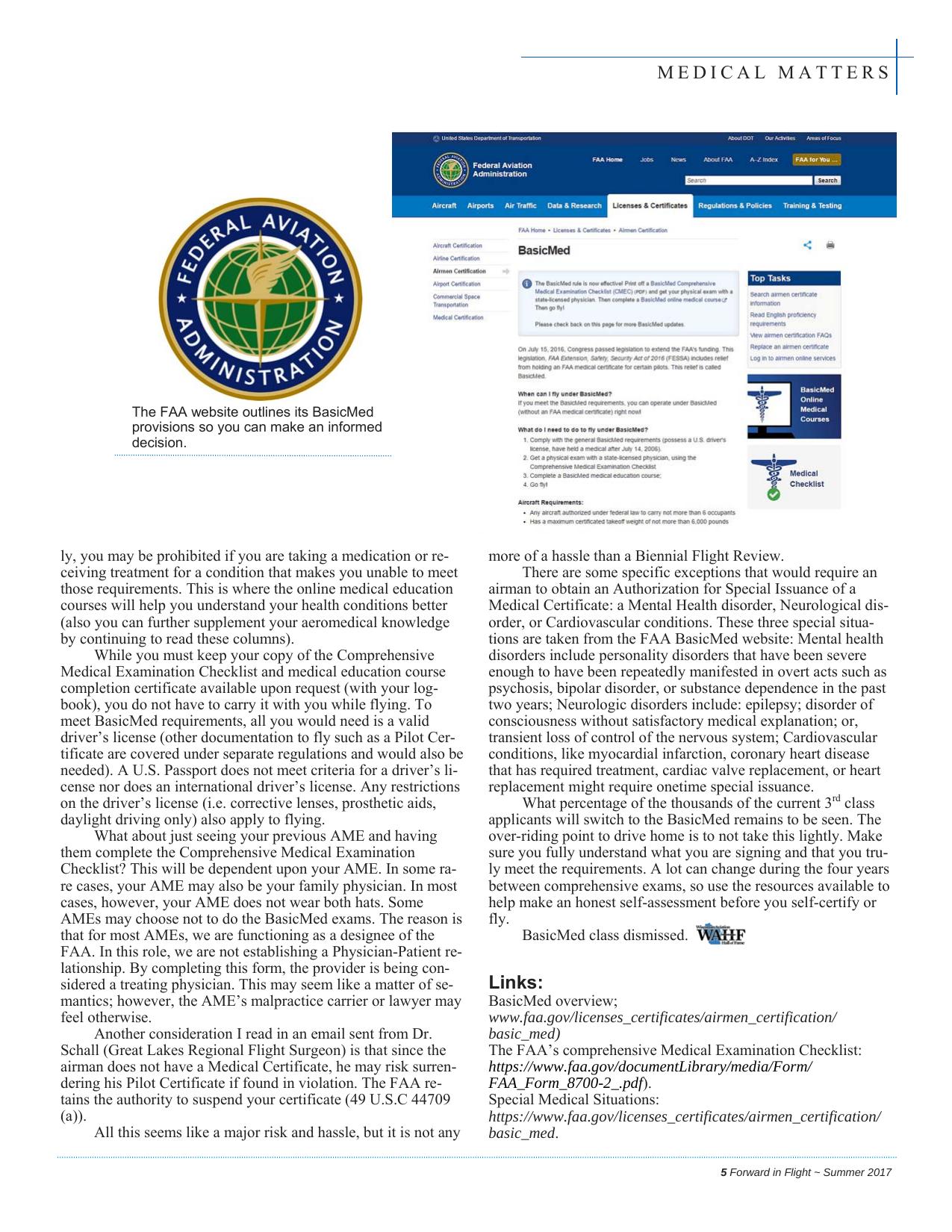 Forward in Flight - Summer 2017 -  Page7