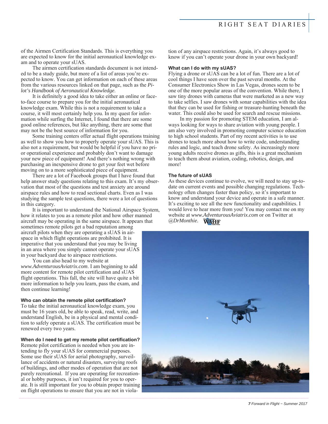 Forward in Flight - Summer 2017 -  Page9