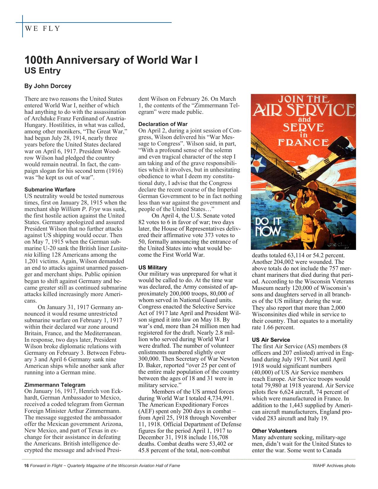 Forward in Flight - Summer 2017 -  Page18