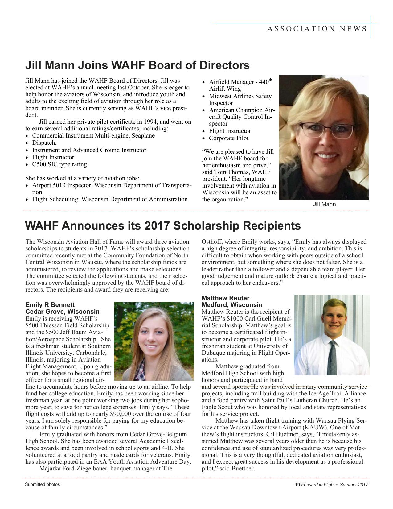 Forward in Flight - Summer 2017 -  Page21