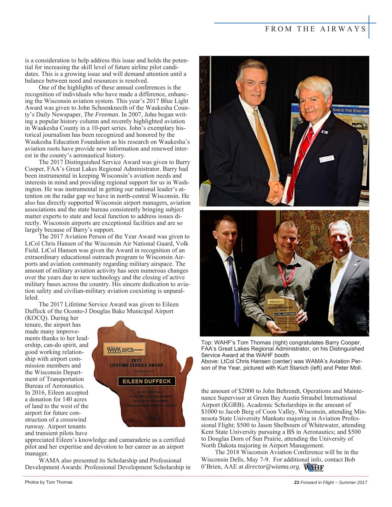 Forward in Flight - Summer 2017 -  Page25