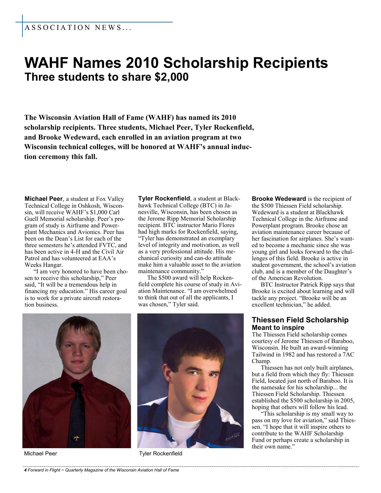 Forward in Flight - Summer 2010 -  Page4