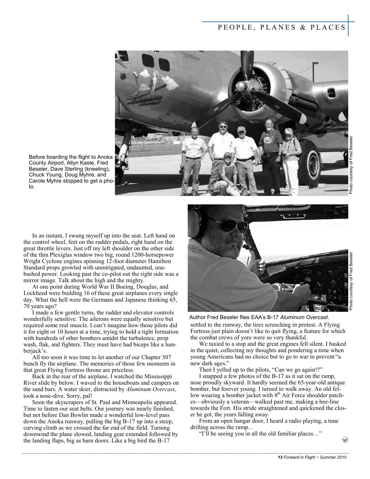 Forward in Flight - Summer 2010 -  Page13