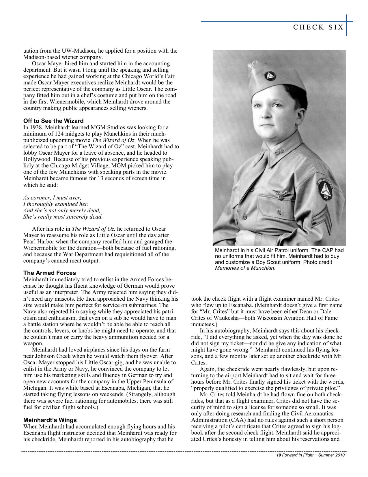 Forward in Flight - Summer 2010 -  Page19