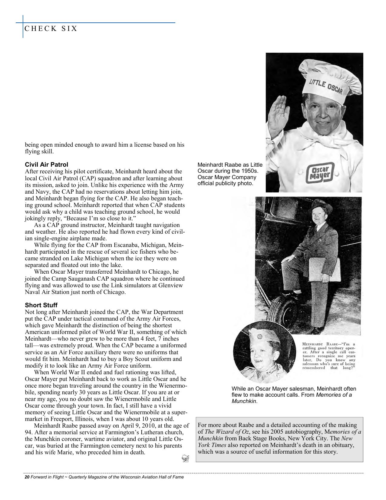 Forward in Flight - Summer 2010 -  Page20