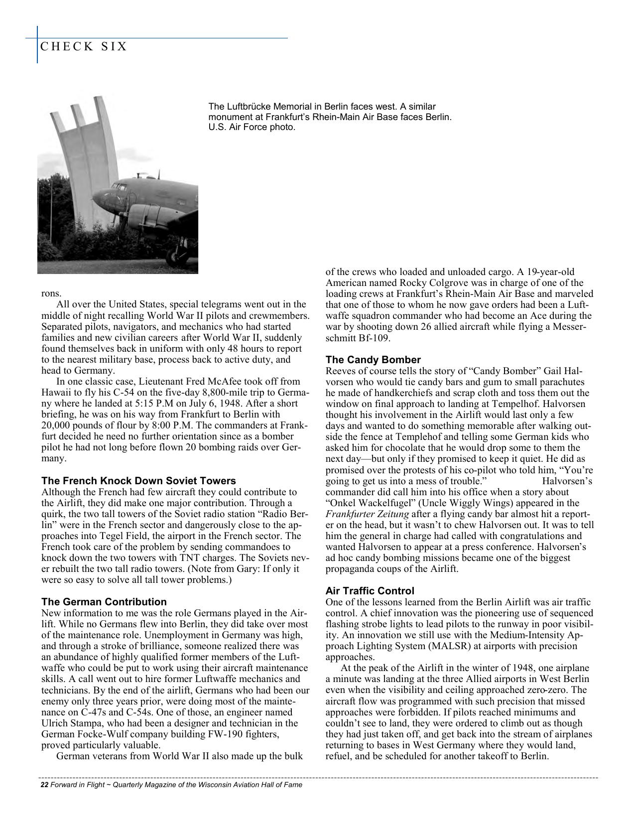 Forward in Flight - Summer 2010 -  Page22