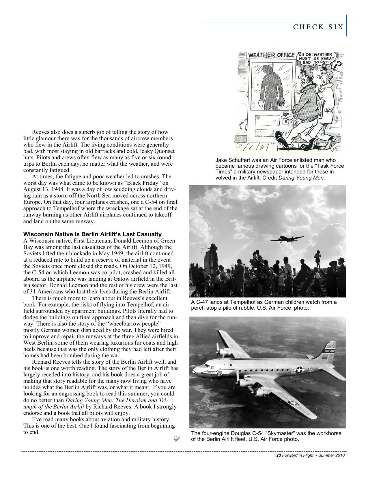 Forward in Flight - Summer 2010 -  Page23