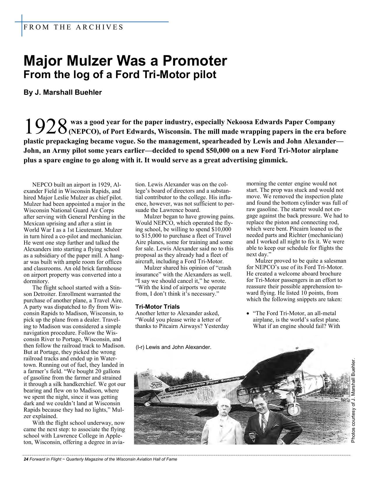 Forward in Flight - Summer 2010 -  Page24