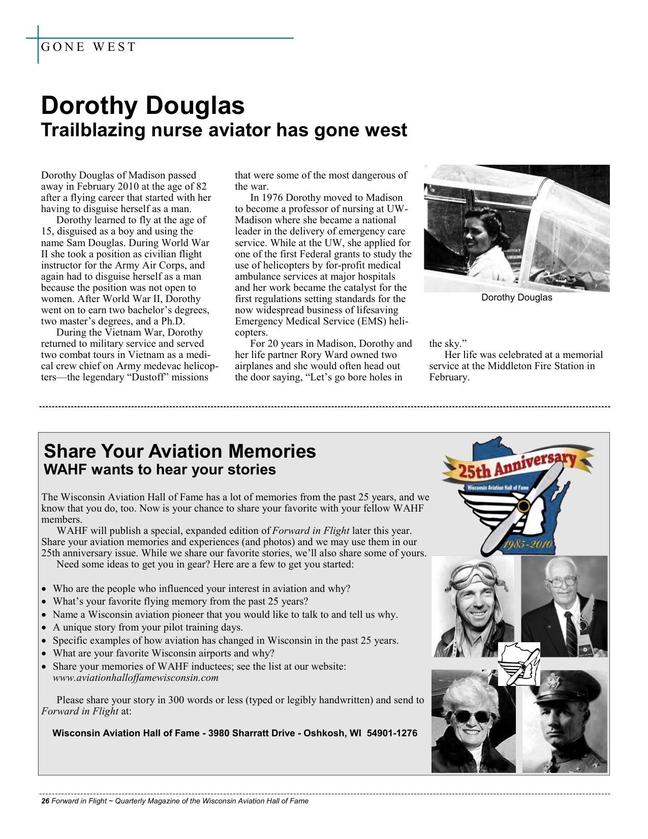Forward in Flight - Summer 2010 -  Page26