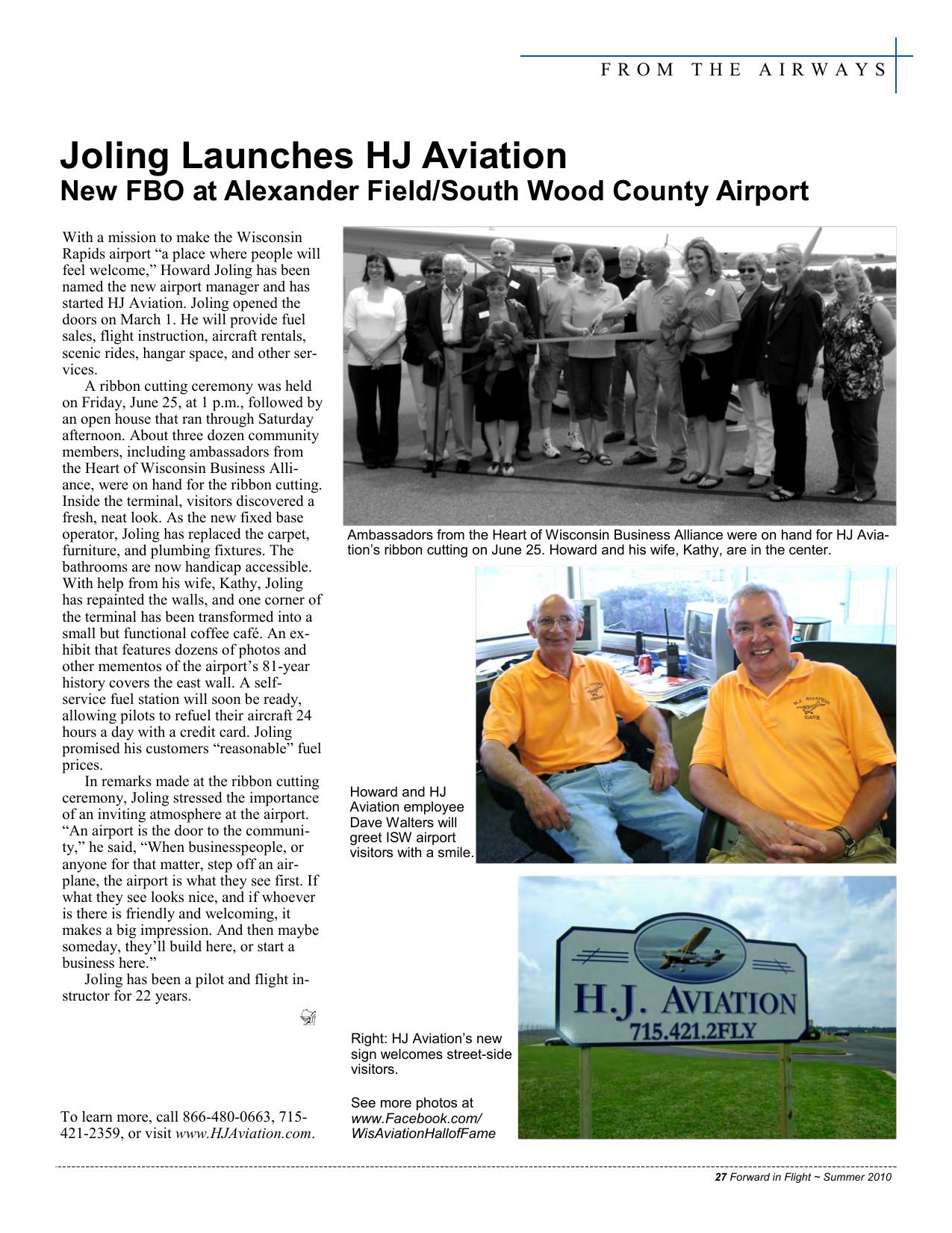 Forward in Flight - Summer 2010 -  Page27