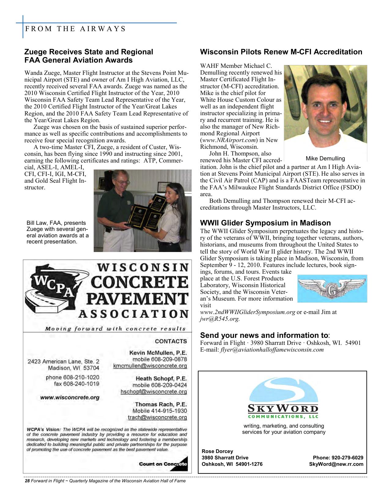 Forward in Flight - Summer 2010 -  Page28