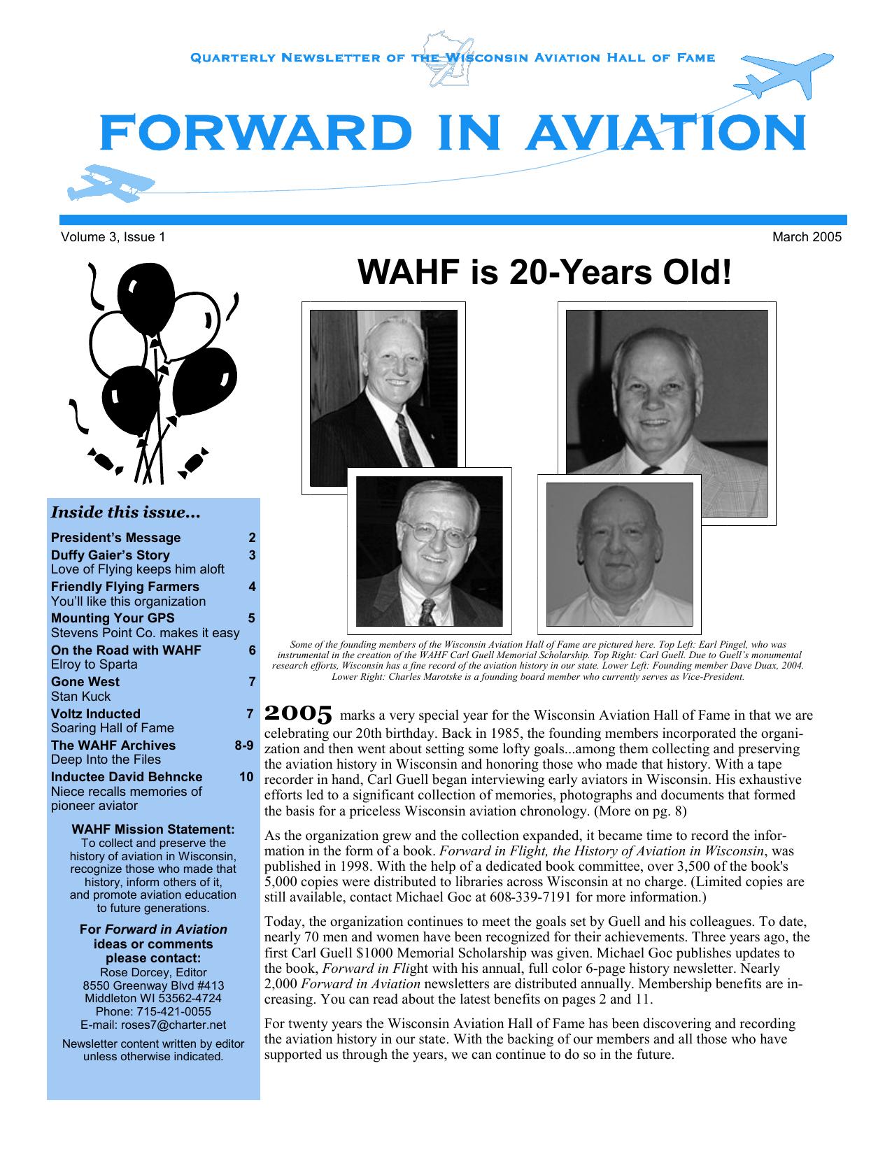 Forward in Aviation - March 2005 -  Page1