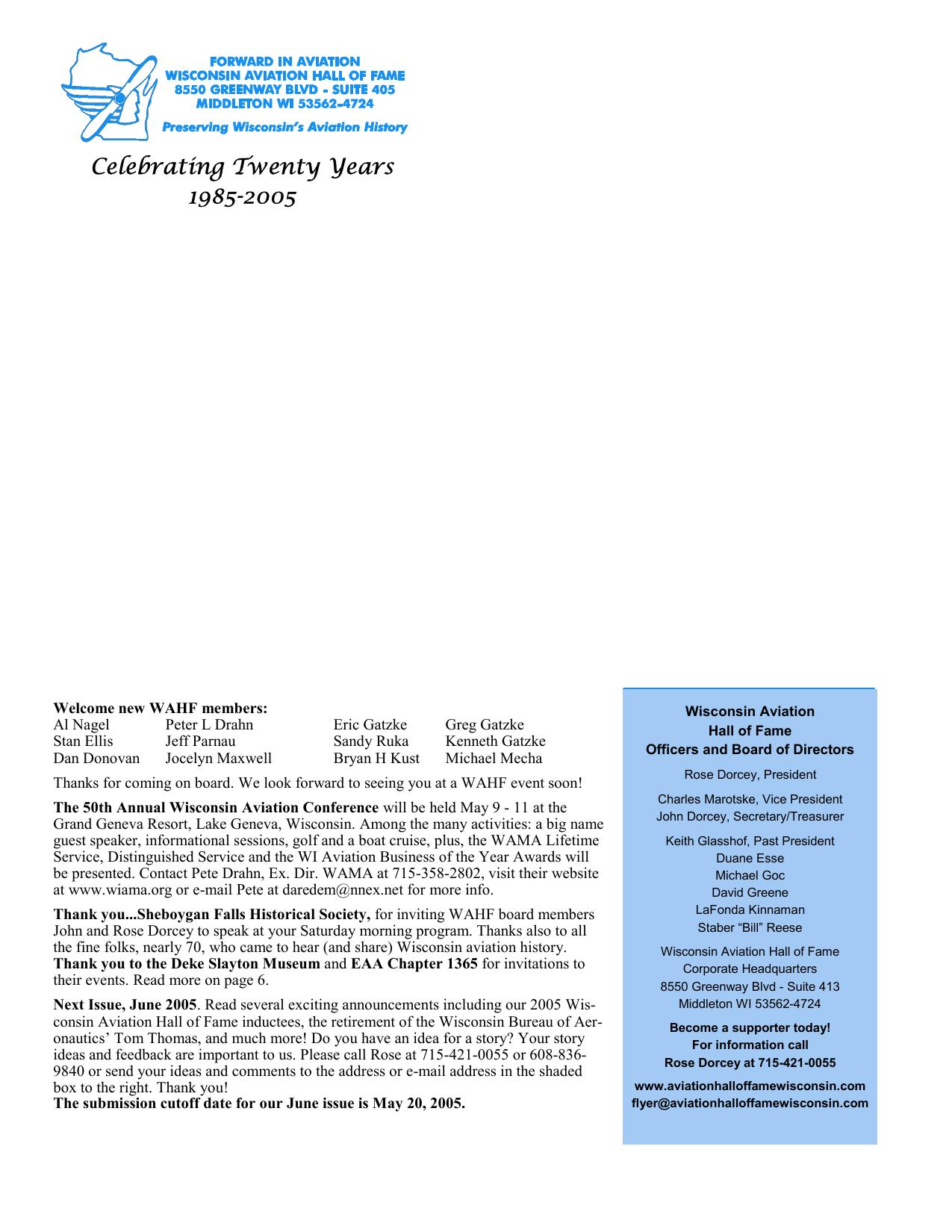 Forward in Aviation - March 2005 -  Page12